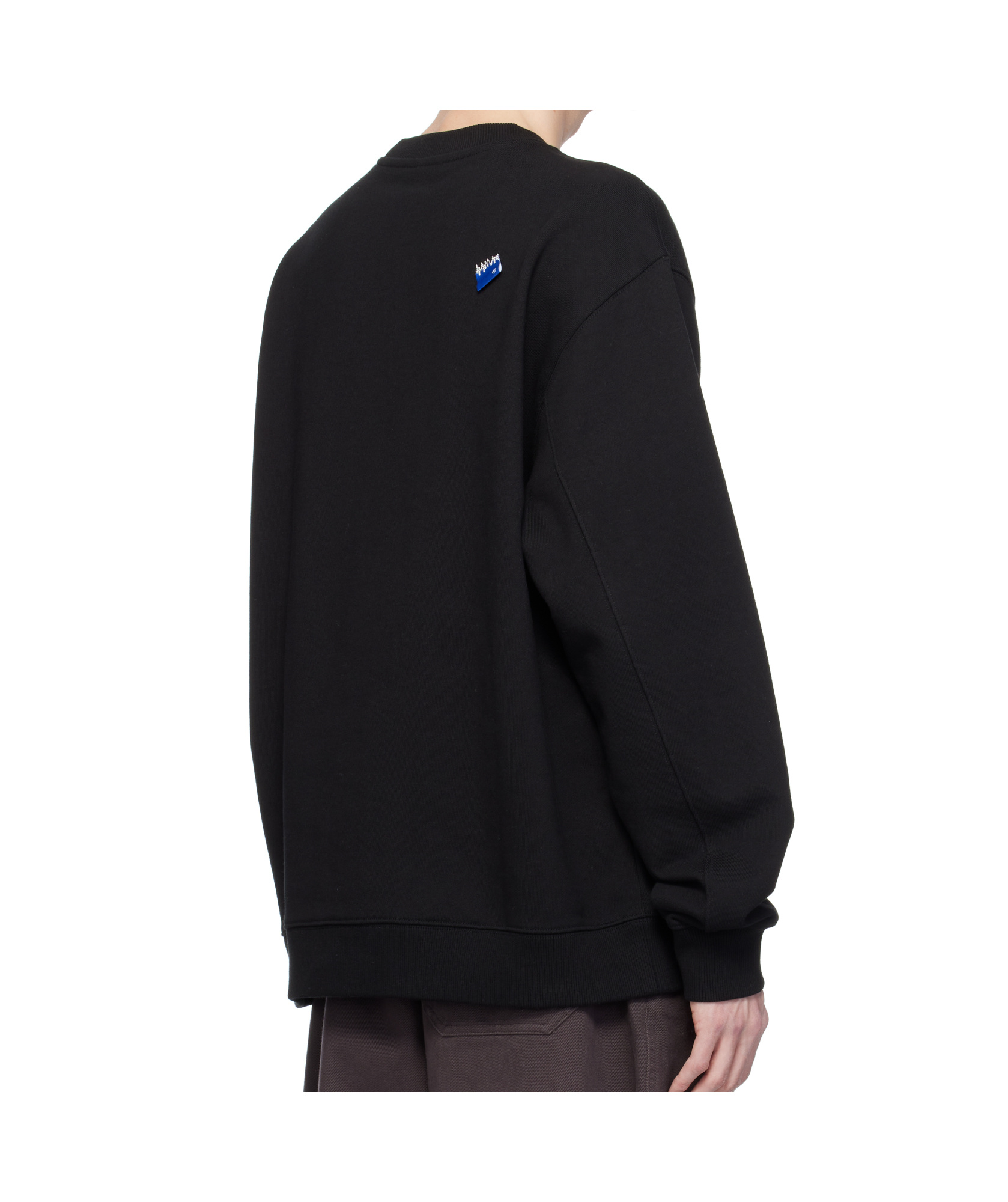 Ader Error Round Neck Pullover Woolen Sweater In Black