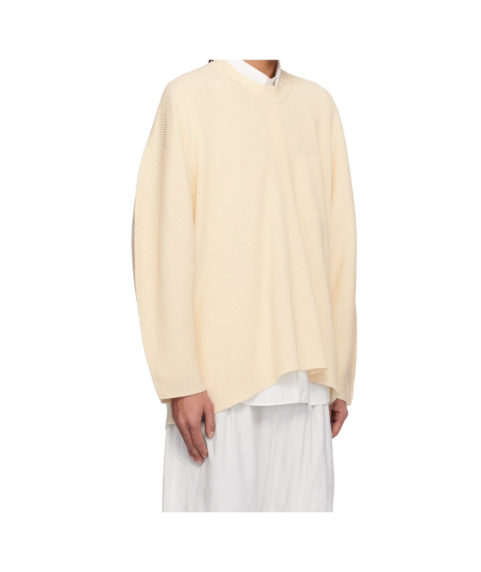 Issey Miyake Long-sleeved Sweater In Nude