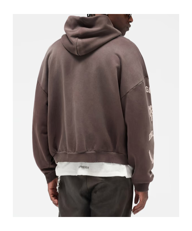 Represent Crest Graphic Hoodie In Black