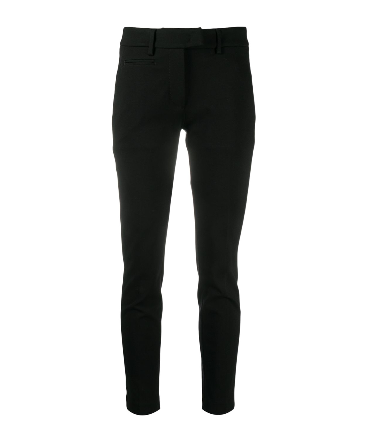 Dondup Contrast Four-pocket Slim Trousers In Black