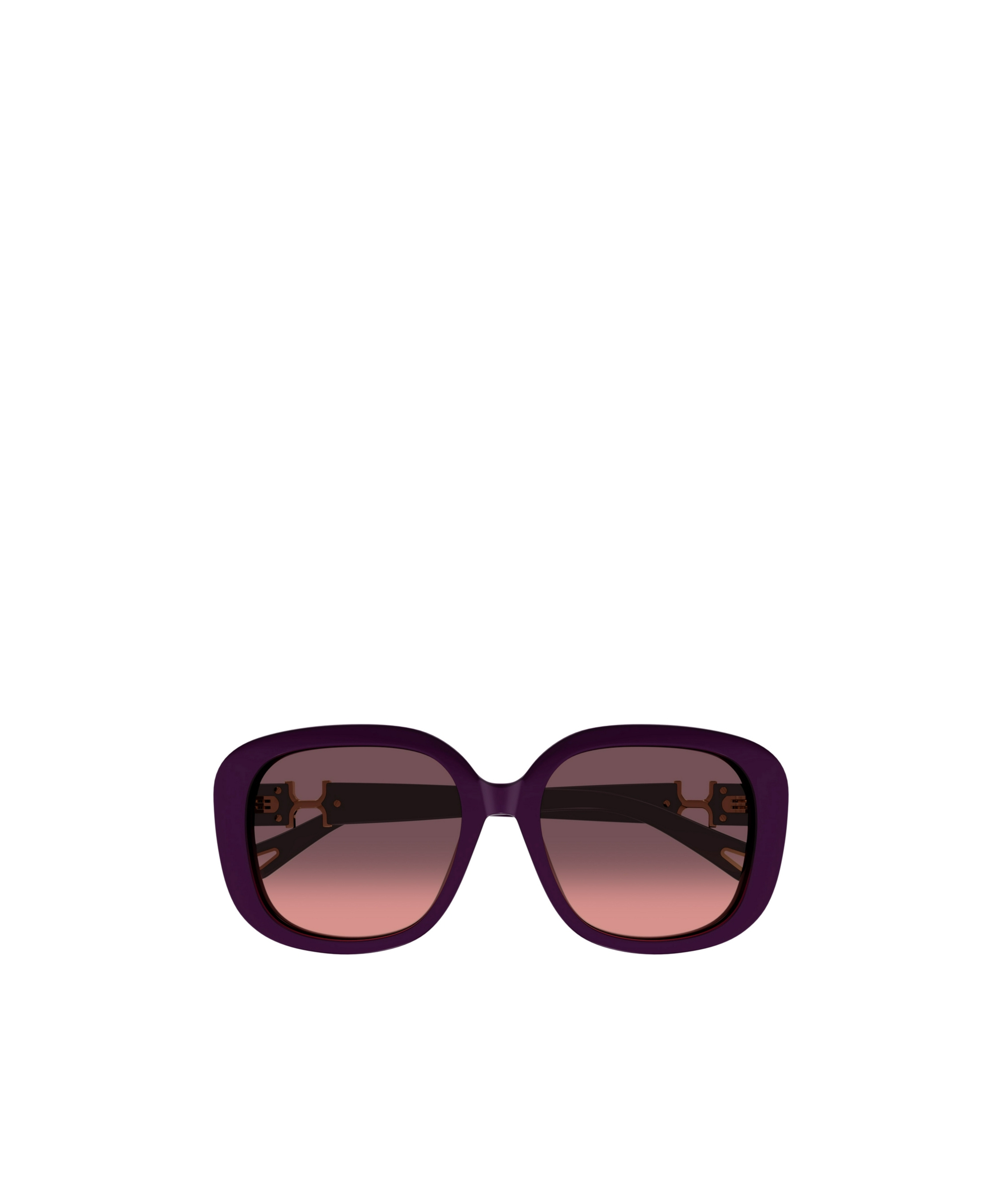 Chloé Eyewear Oval-frame Sunglasses In Purple