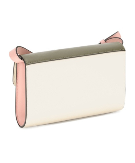 Marni Trunkaroo Logo Debossed Shoulder Bag In Green
