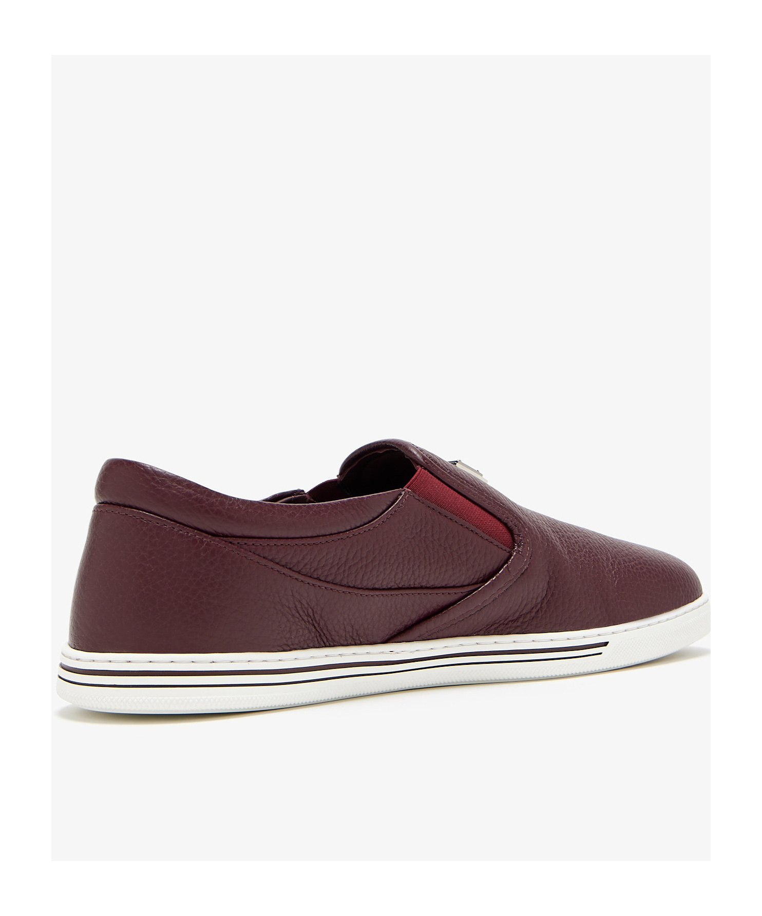 Dolce & Gabbana Saint Tropez Deerskin Sneakers In Red
