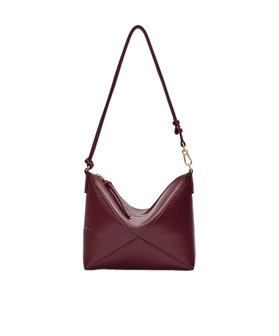 Loewe Puzzle Fold Shoulder Bag In Red