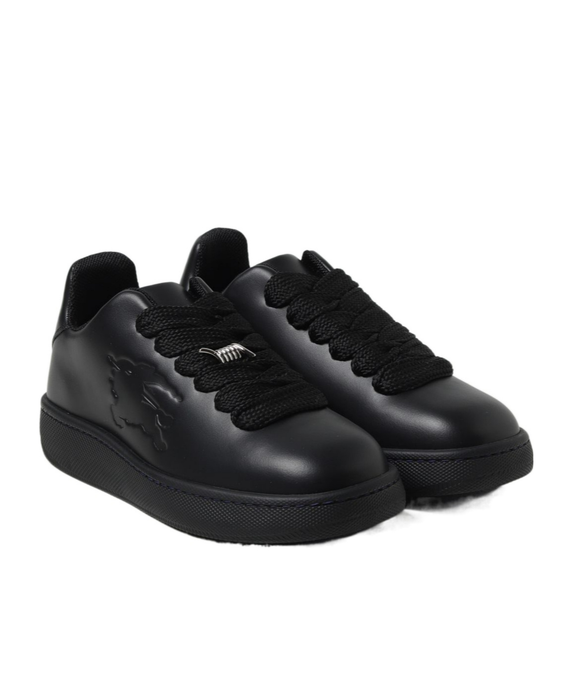 Burberry Leather Sneaker Storage Box In Black