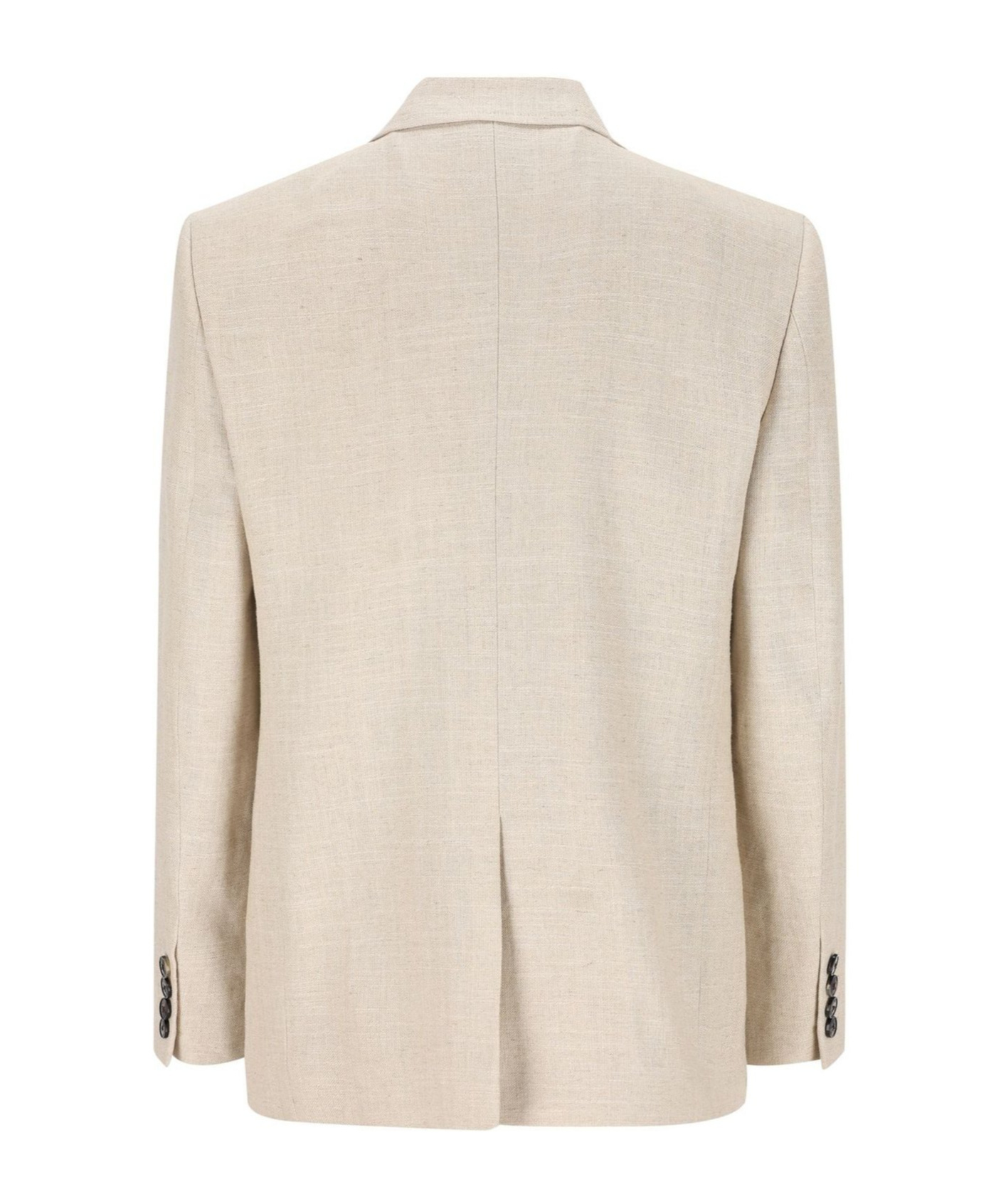 Valentino Beige Double-breasted Blazer In Nude