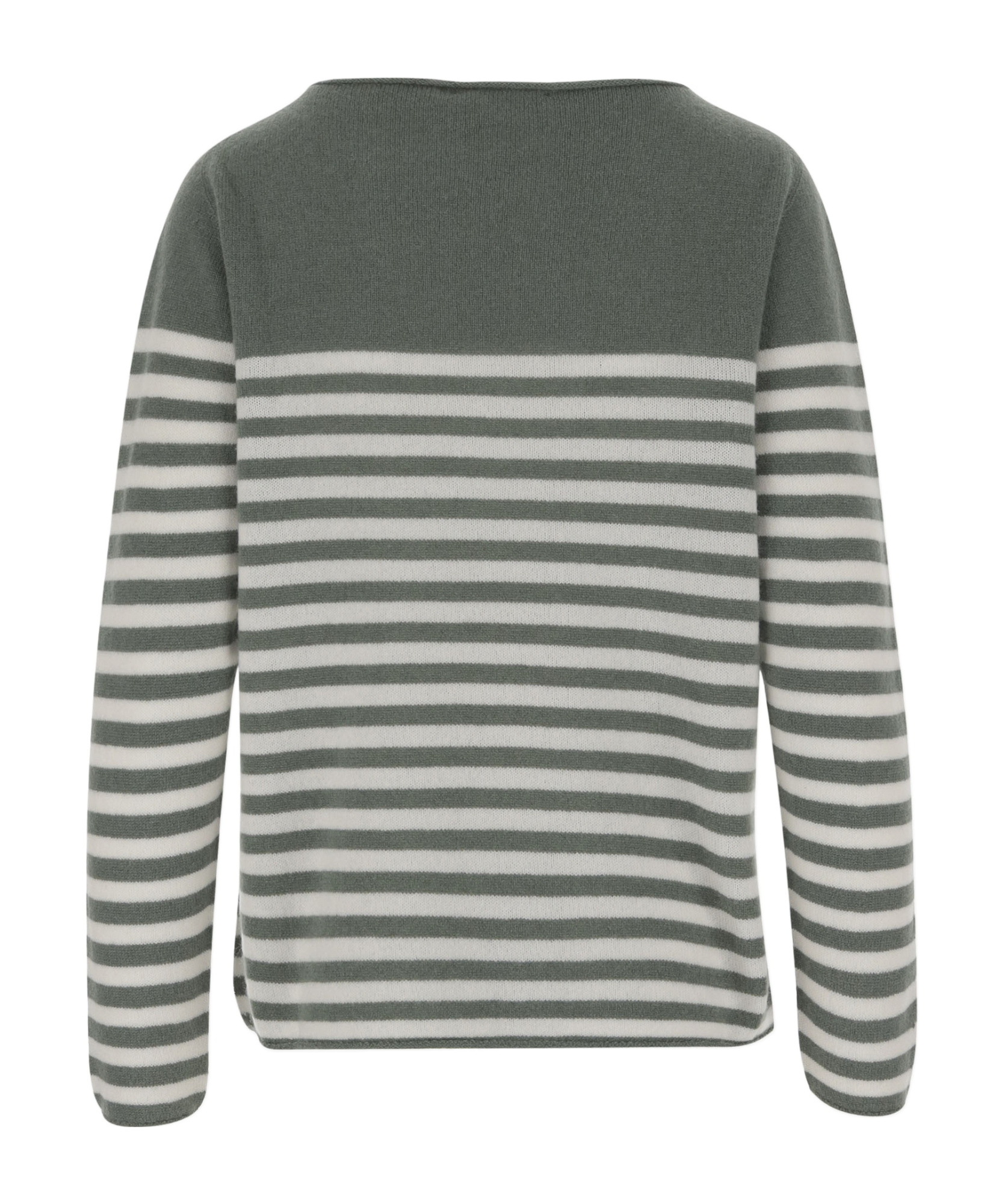 Bruno Manetti Cashmere Sweater With Striped Pattern In Gray