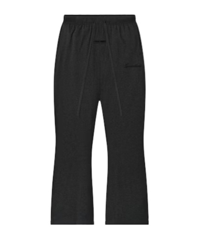 Essentials Holiday Jersey Flare Lounge Pants In Black