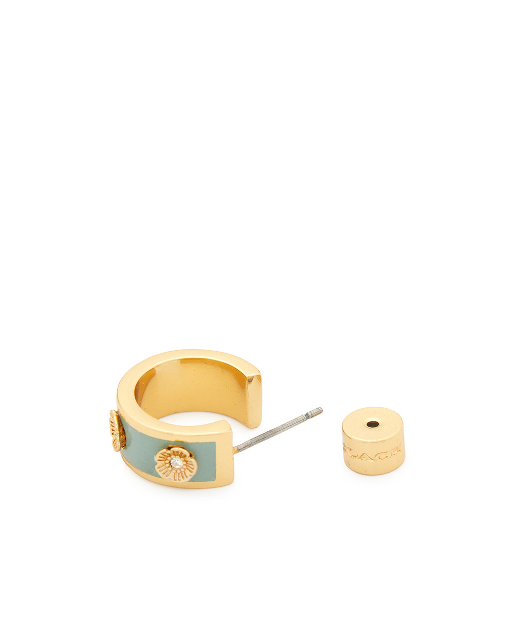 Coach Tea Rose Earrings