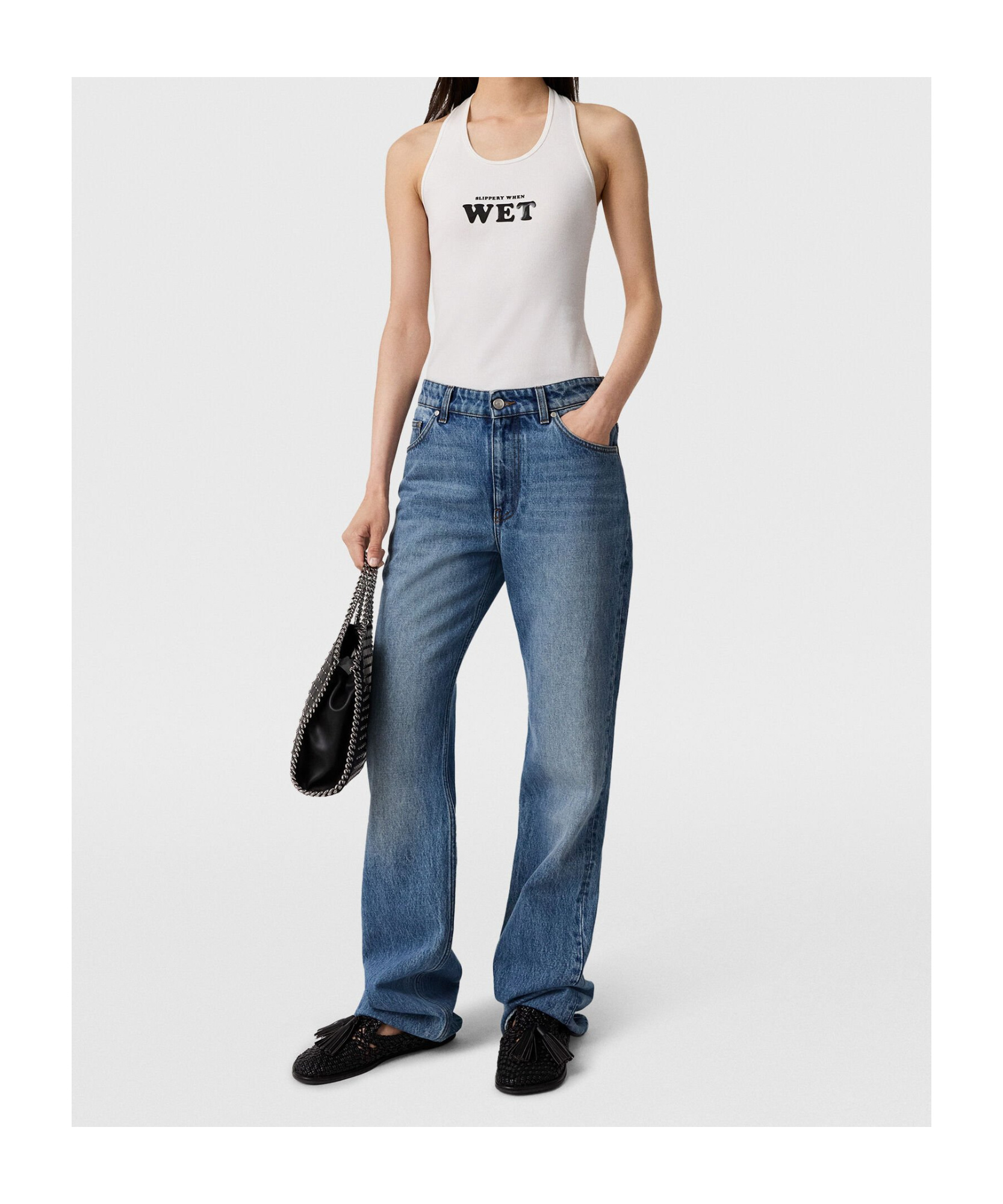 Stella Mccartney Jeans With Belt Loops In Blue