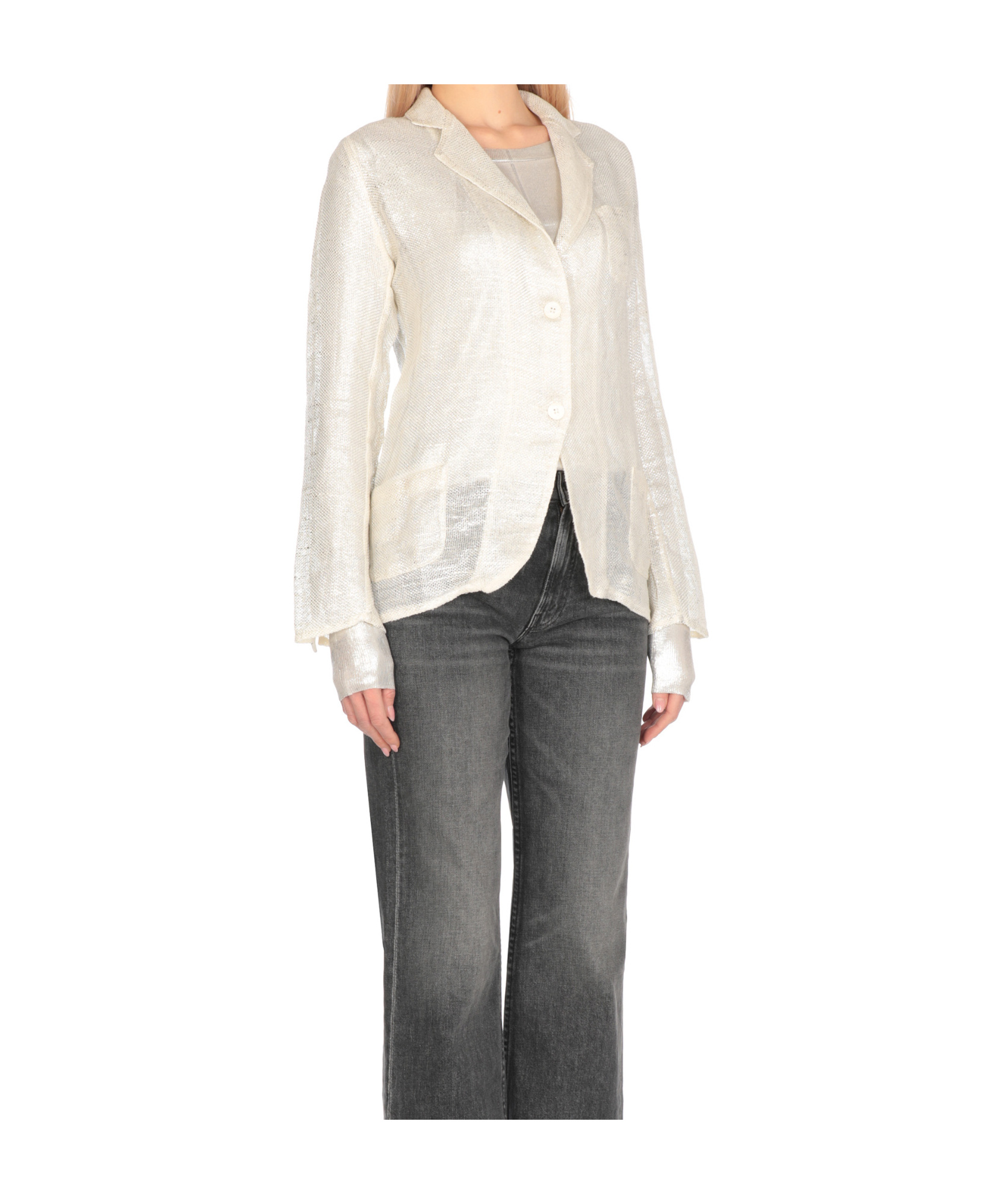 Avant Toi Line Blazer In White