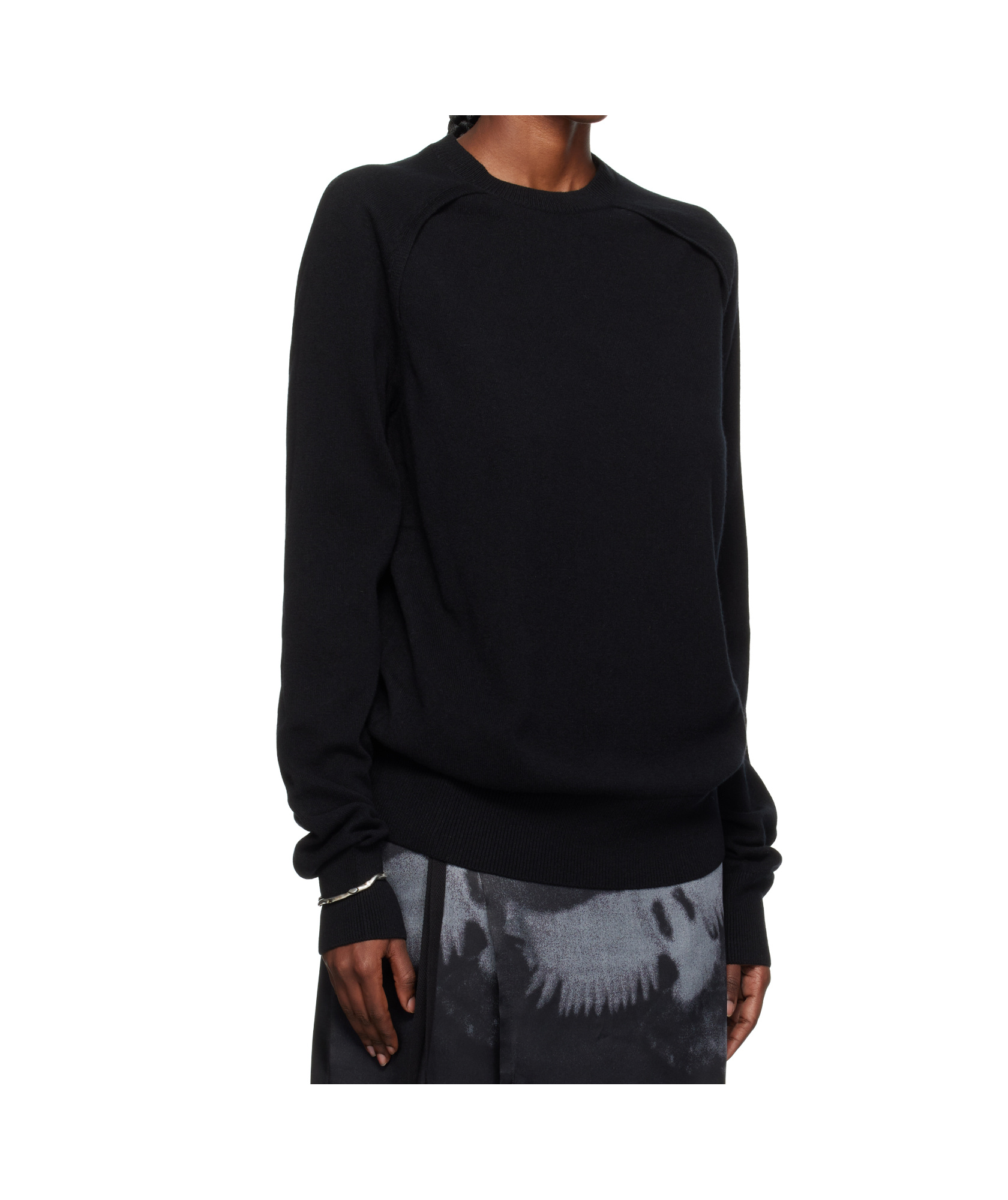 Ann Demeulemeester Ulu Cut-out Sweater In Black