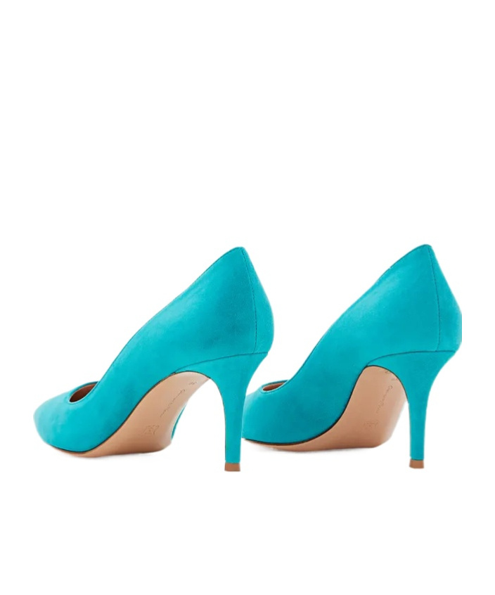 Gianvito Rossi Pointed-toe Slip-on Pumps In Blue