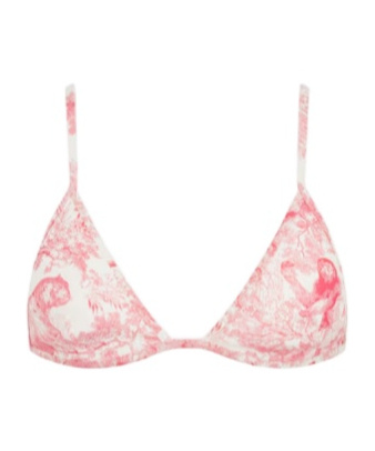 Shop Dior Iviera Bikini Top In Pink