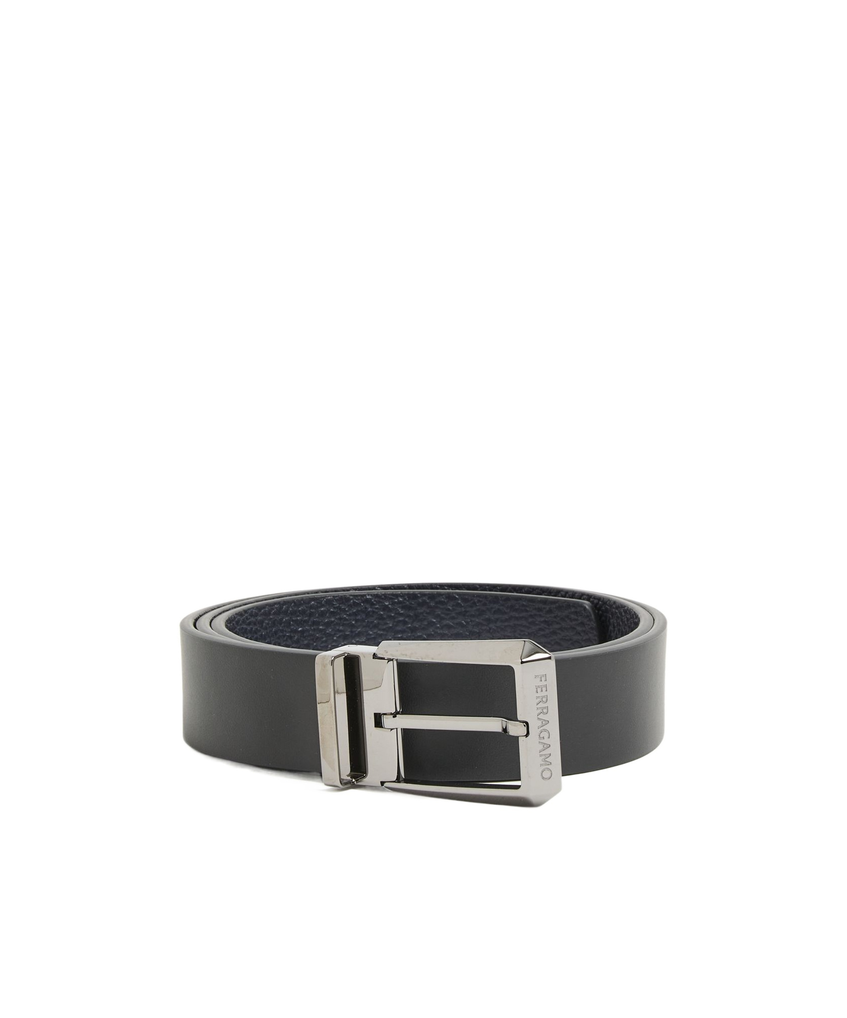 Ferragamo Reversible Belt In Black