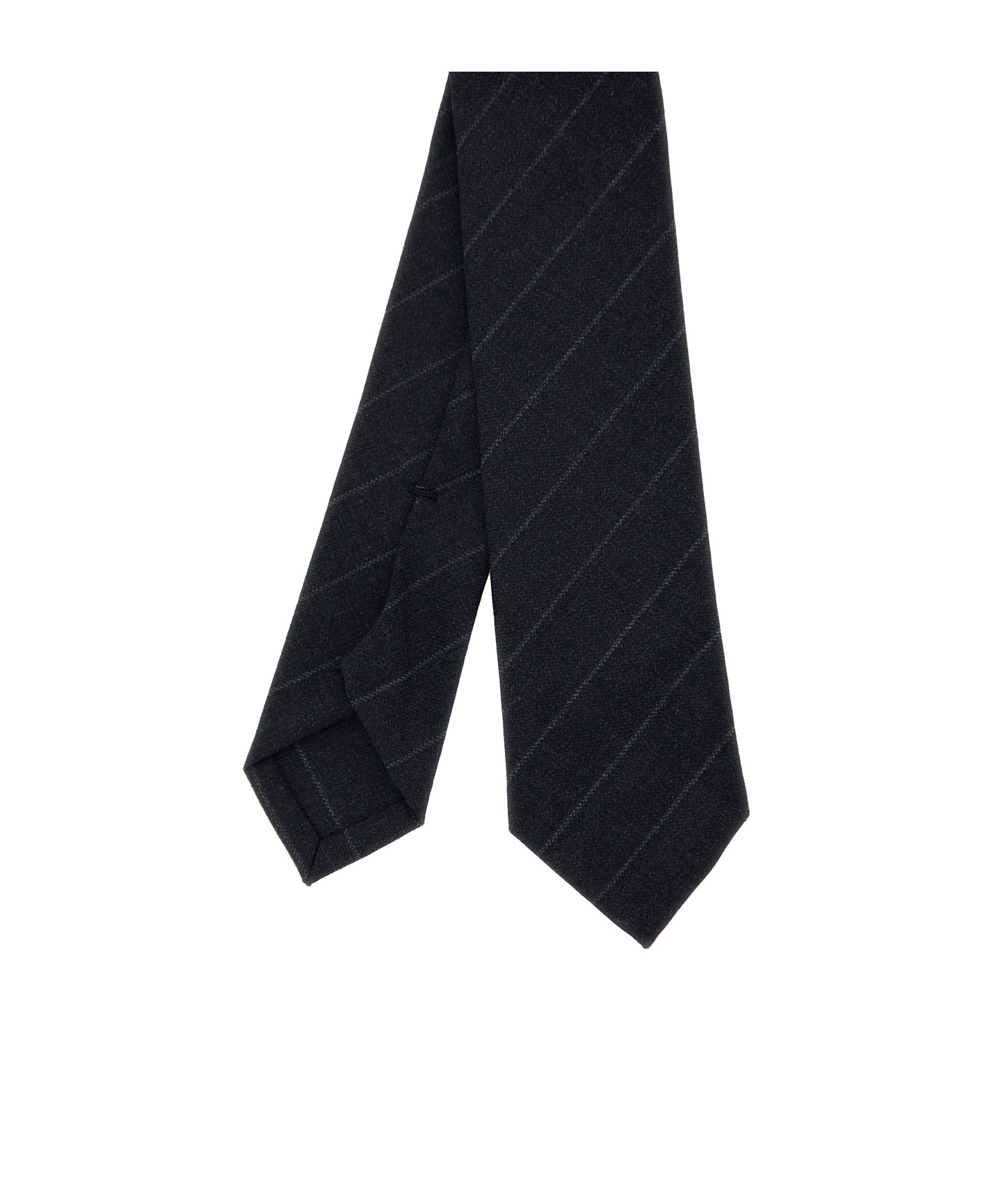 THOM BROWNE PINSTRIPE-PATTERN WOOL TIE
