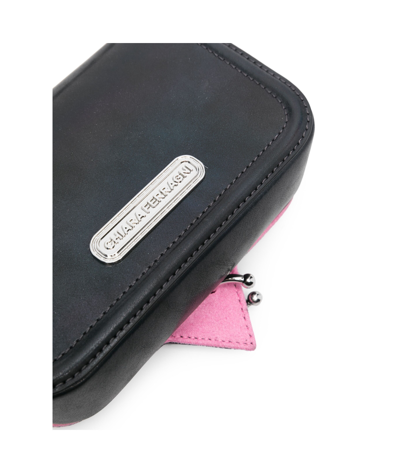Chiara Ferragni Piercing Eyelike Shoulder Bag In Black