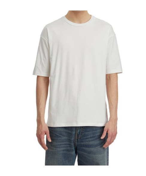 Thom Krom T-shirt In Cotone Con Stampa In White