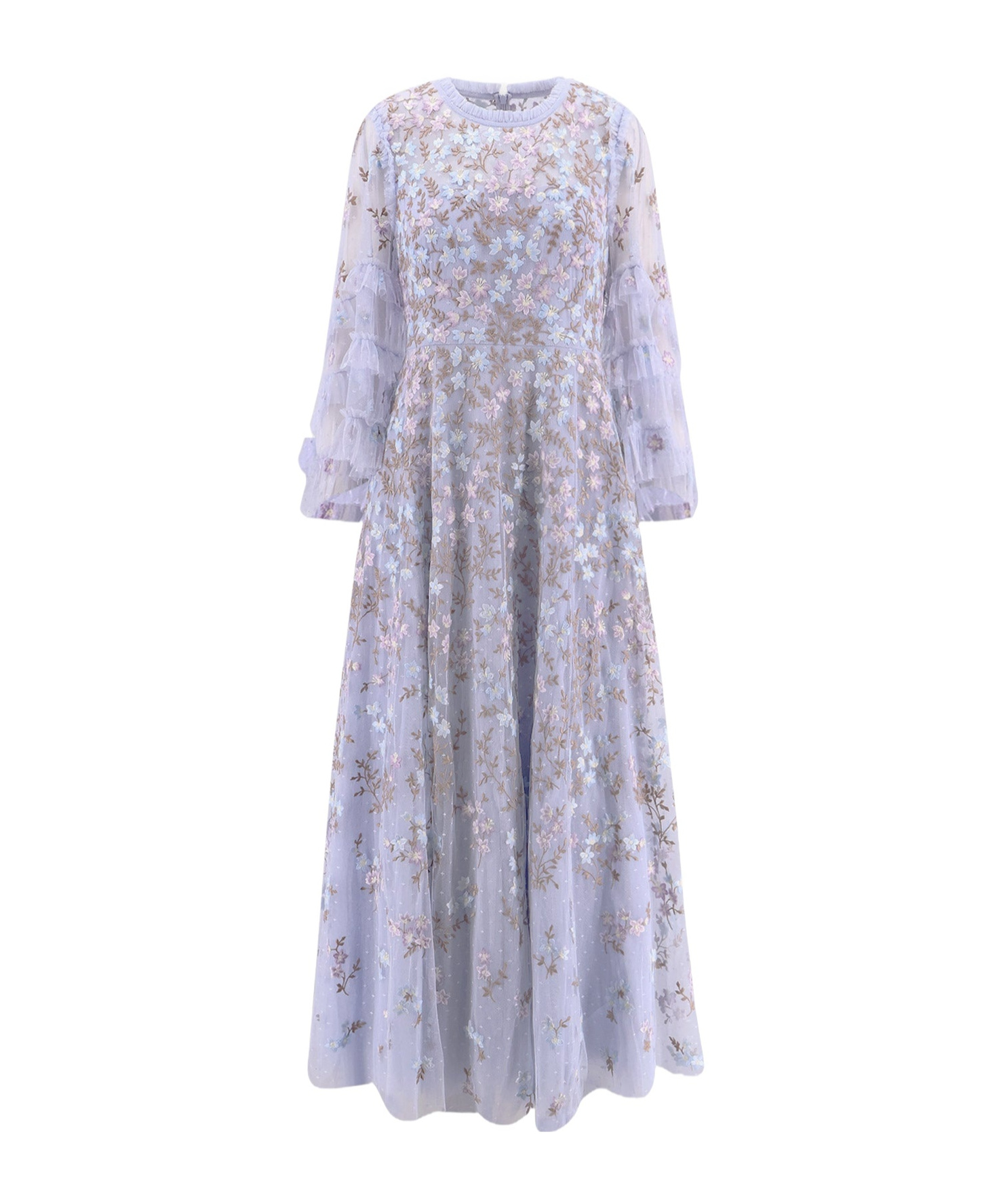 Needle & Thread Everett Bloom Gown In Gray