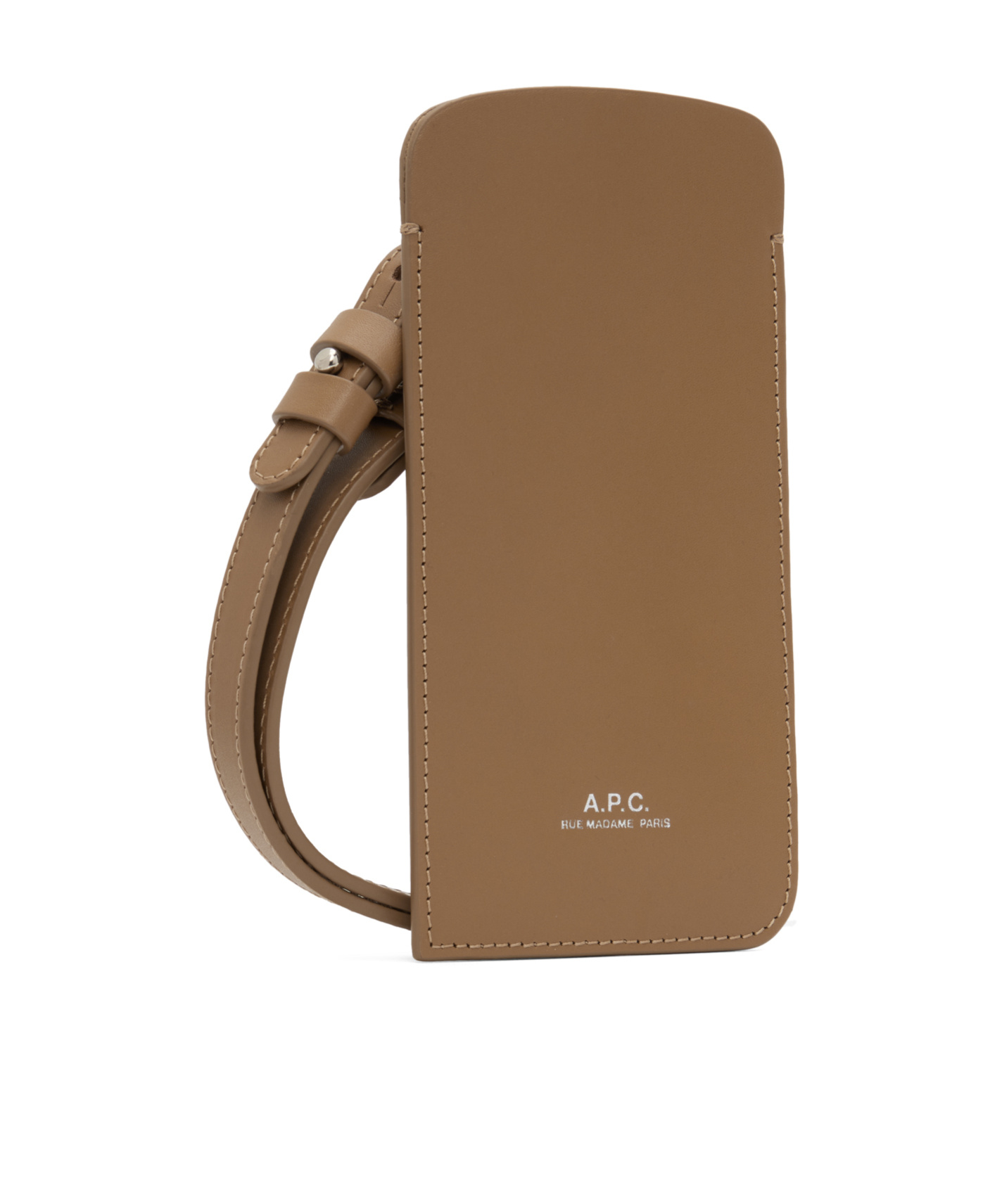 Apc Removable Shoulder Strap Mini Bag In Brown