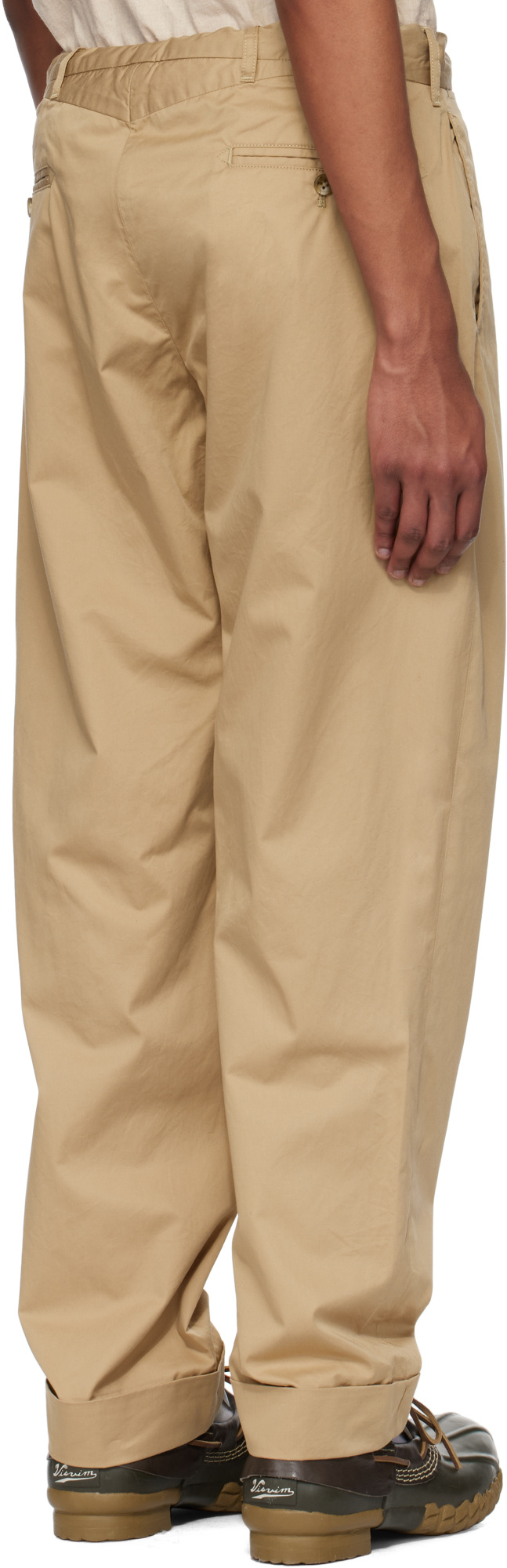 Engineered Garments Beige Andover Trousers In Camel