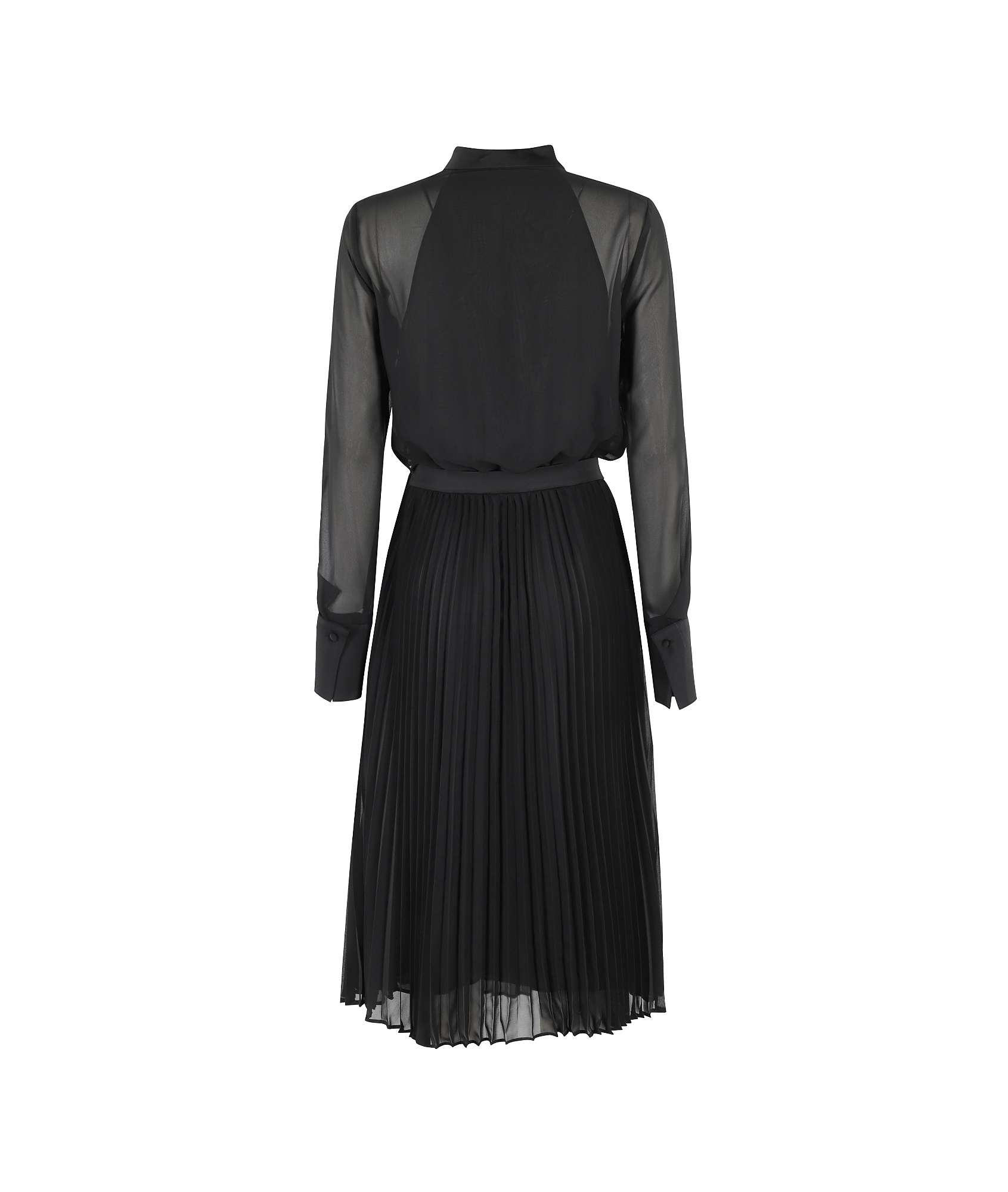 Emporio Armani Long-sleeved Dress In Black
