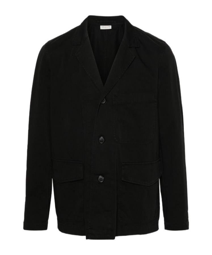 Dries Van Noten Long-sleeved Casual Jacket In Black