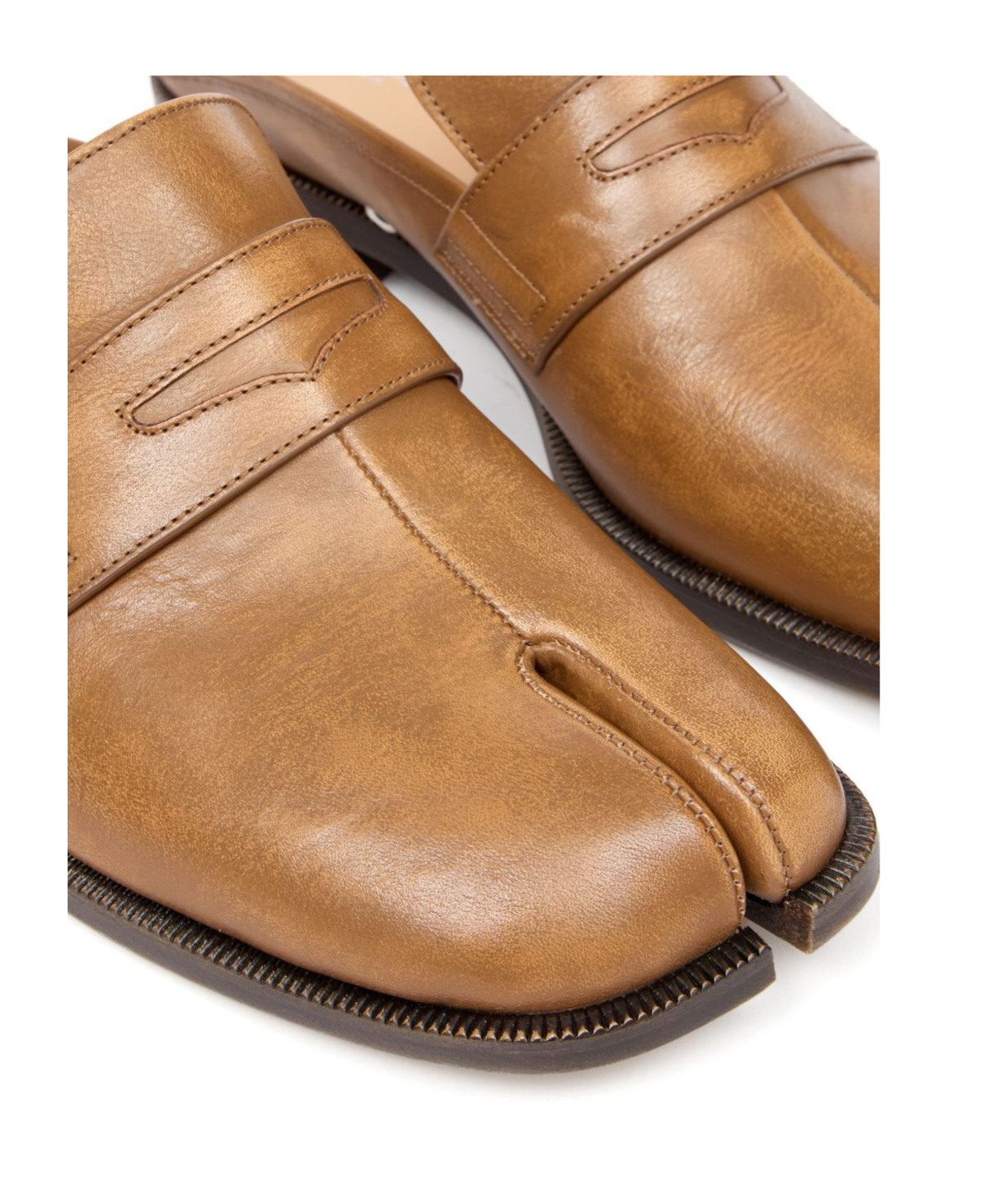Maison Margiela Brown Mule Loafer In Brown