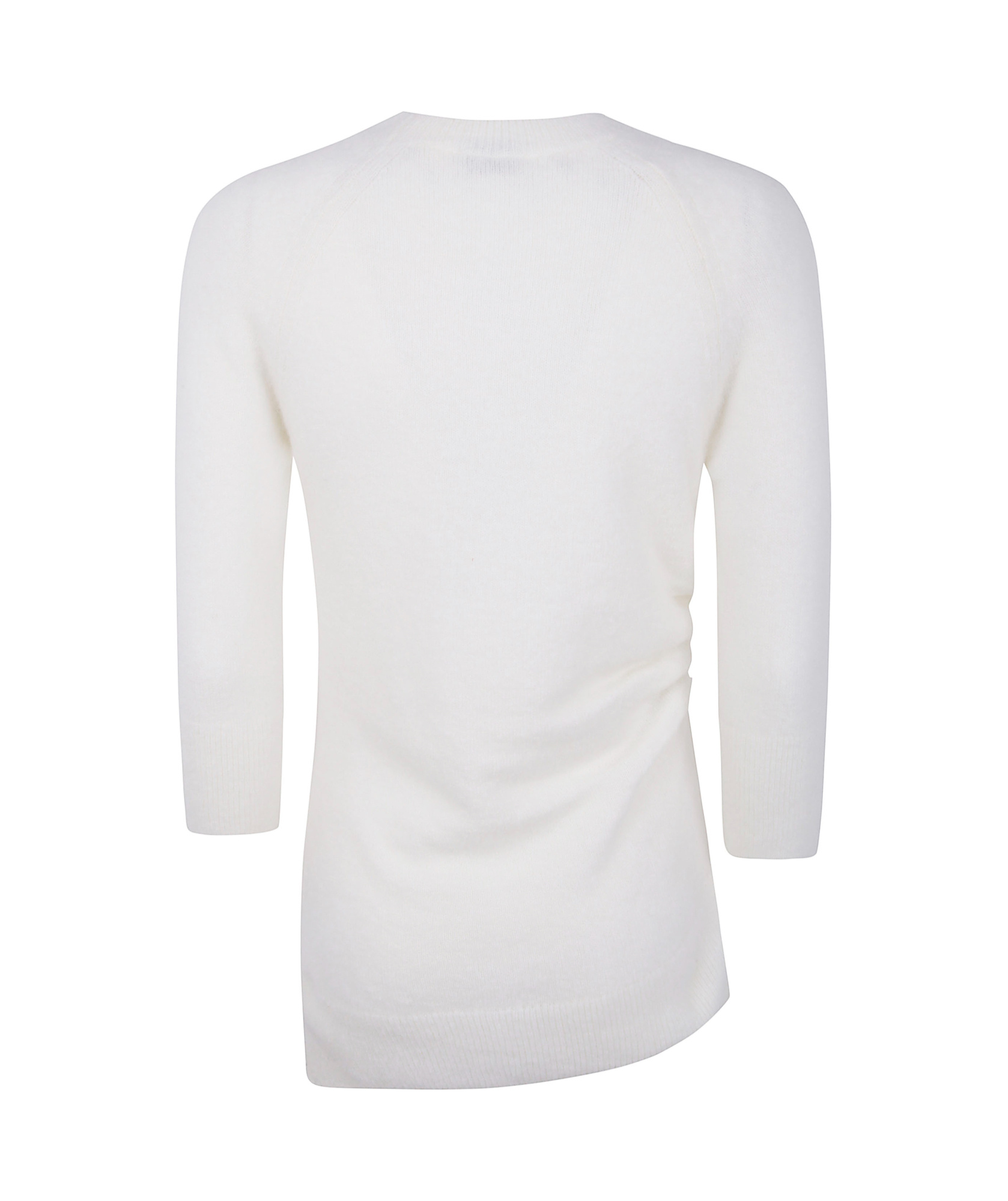 Mrz Asymmetric Round Neck Sweater Clothing In White