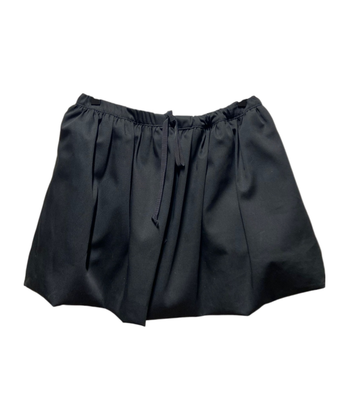 Patou Puffy Mini Skirt In Organic Cotton Gabardine In Blue