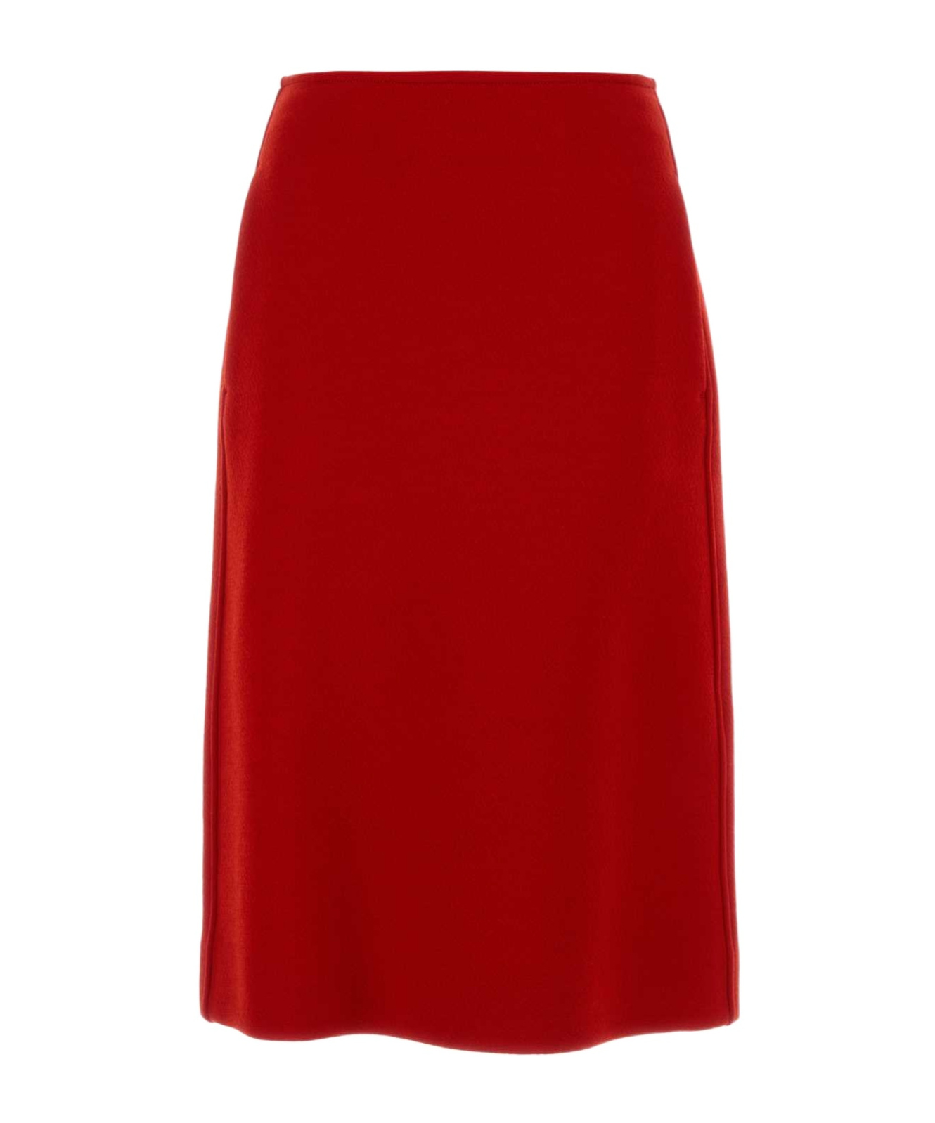 Jil Sander Pocket-detail A-line Skirt In Red