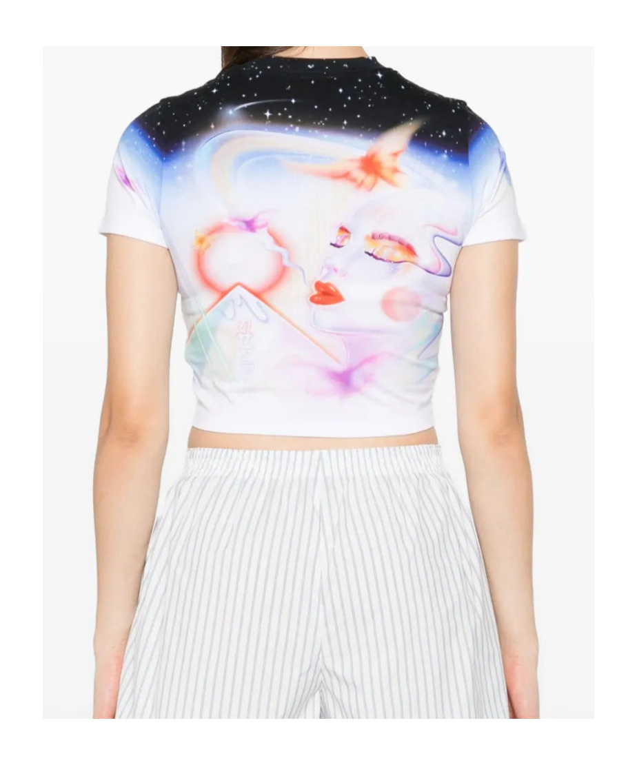 Casablanca Galactic Connection Crew Neck T-shirt In Multi