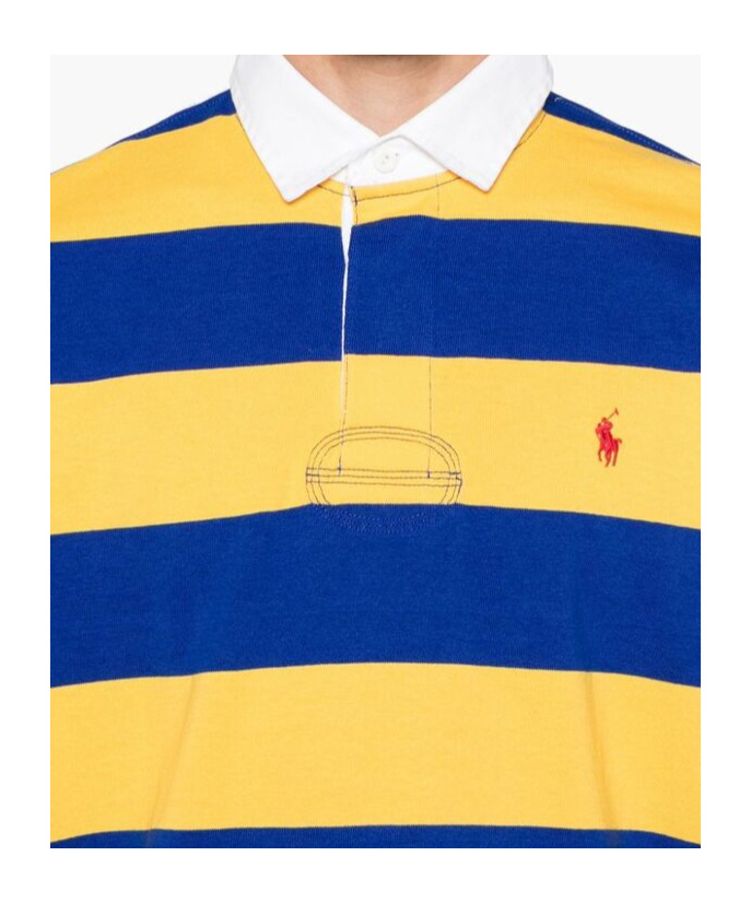 Shop Polo Ralph Lauren Polo Pony-motif Polo Shirt In Yellow