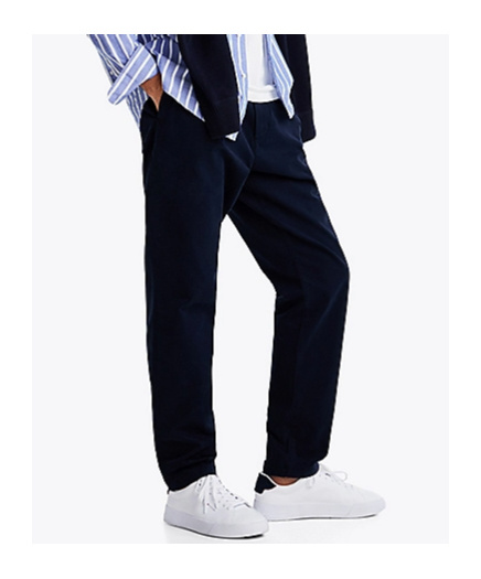 Tommy Hilfiger Belt-loop Casual Pants In Black