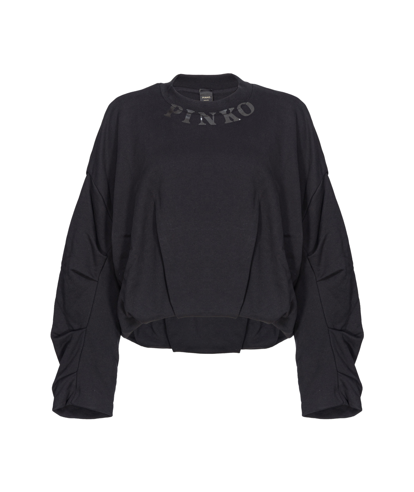 Pinko Long-sleeved Sweater In Black