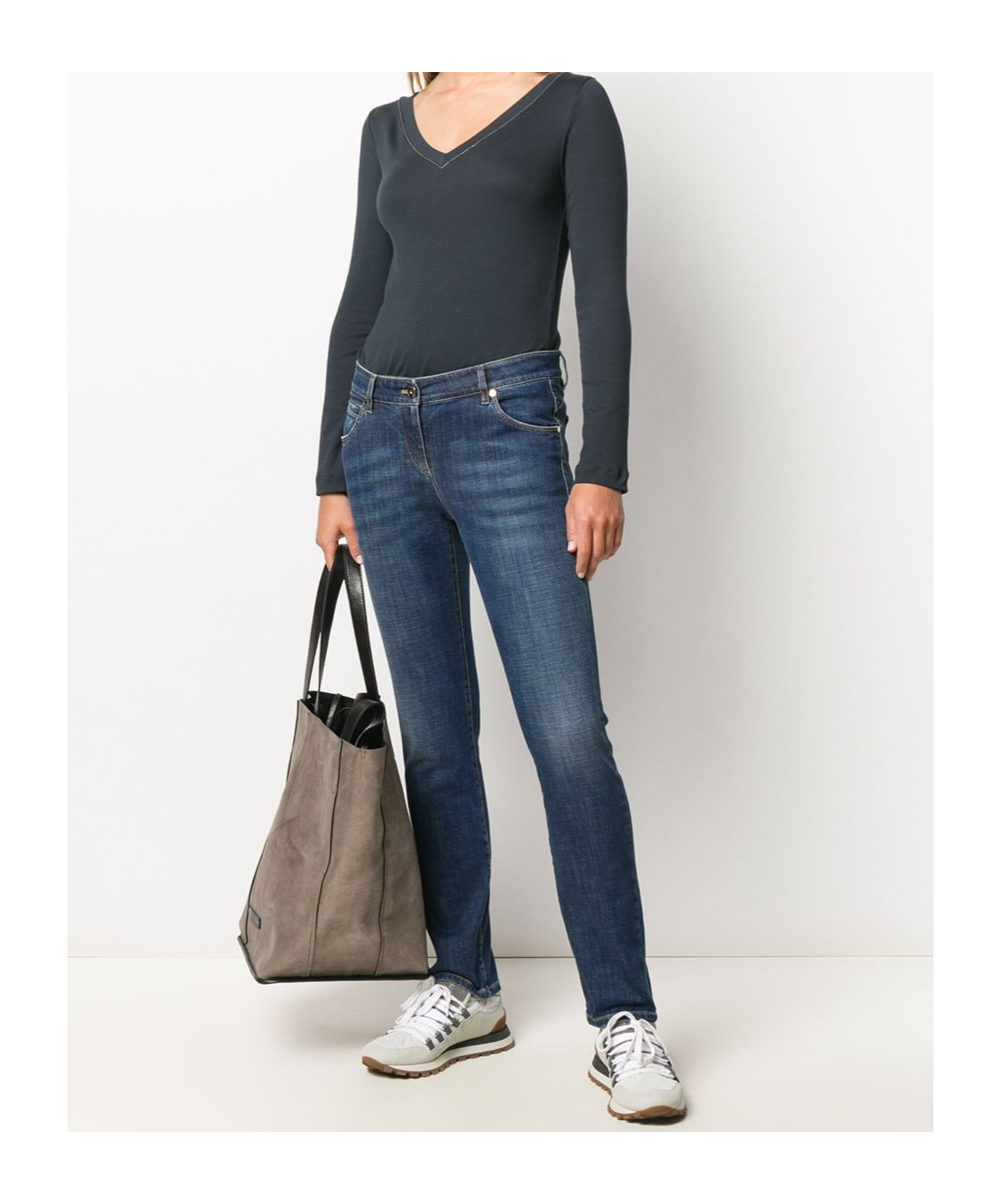 BRUNELLO CUCINELLI 半袖デザインニット レディース ニットウェア - スタイリッシュなセーター