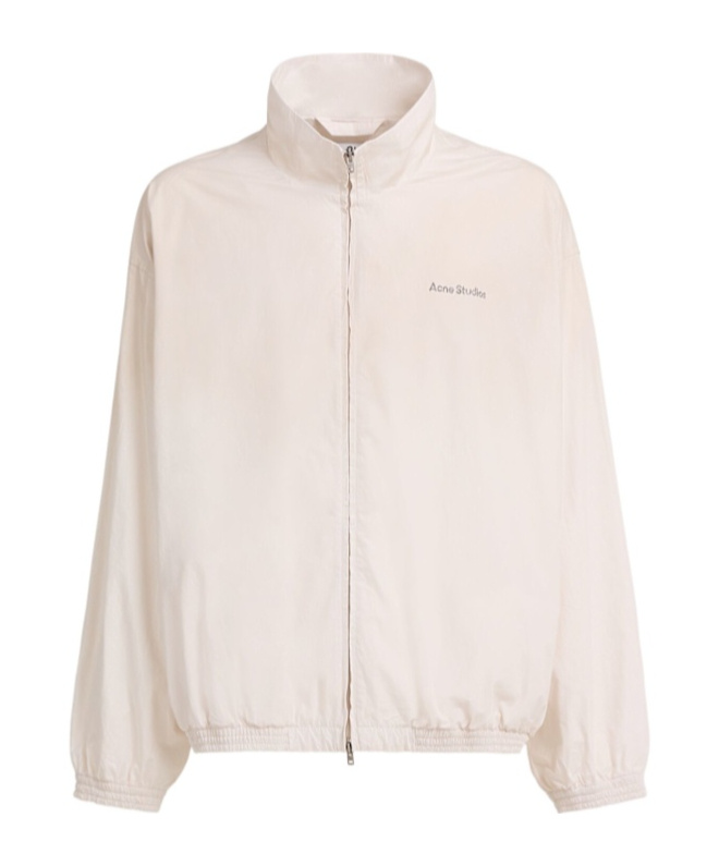 Acne Studios Olando Soft Cotton Poplin Jacket In White