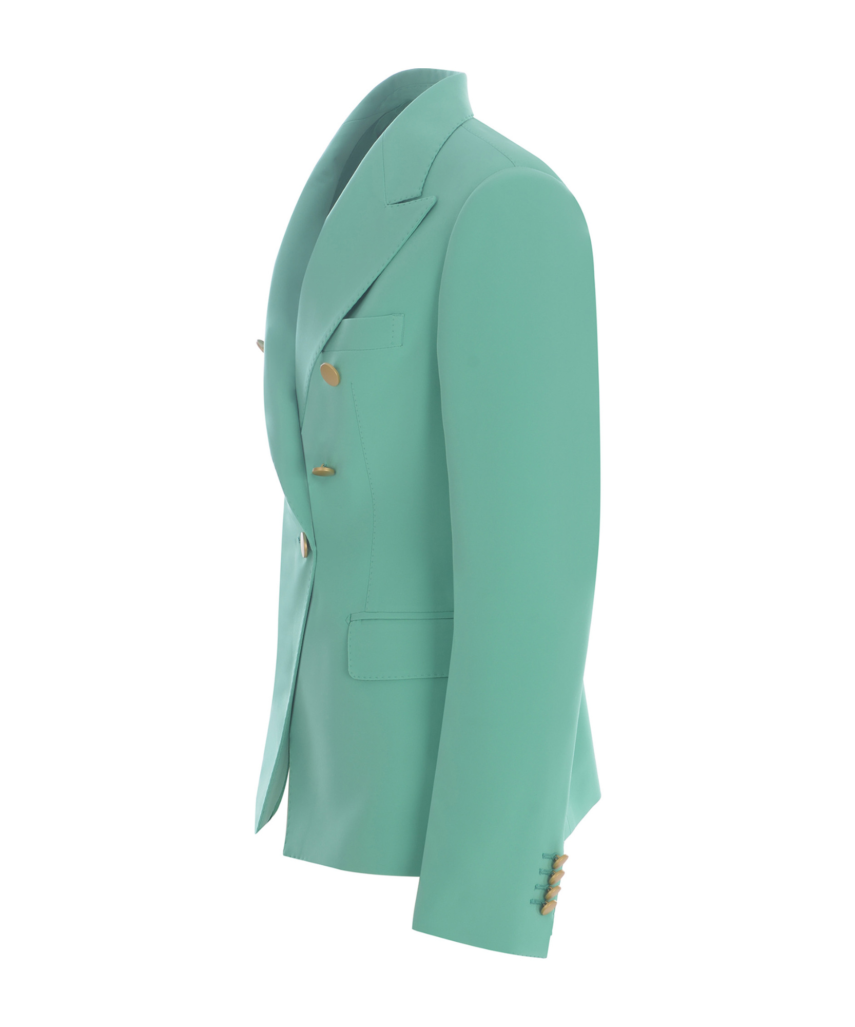 Tagliatore Long Sleeved Lapel Suit Jacket In Blue