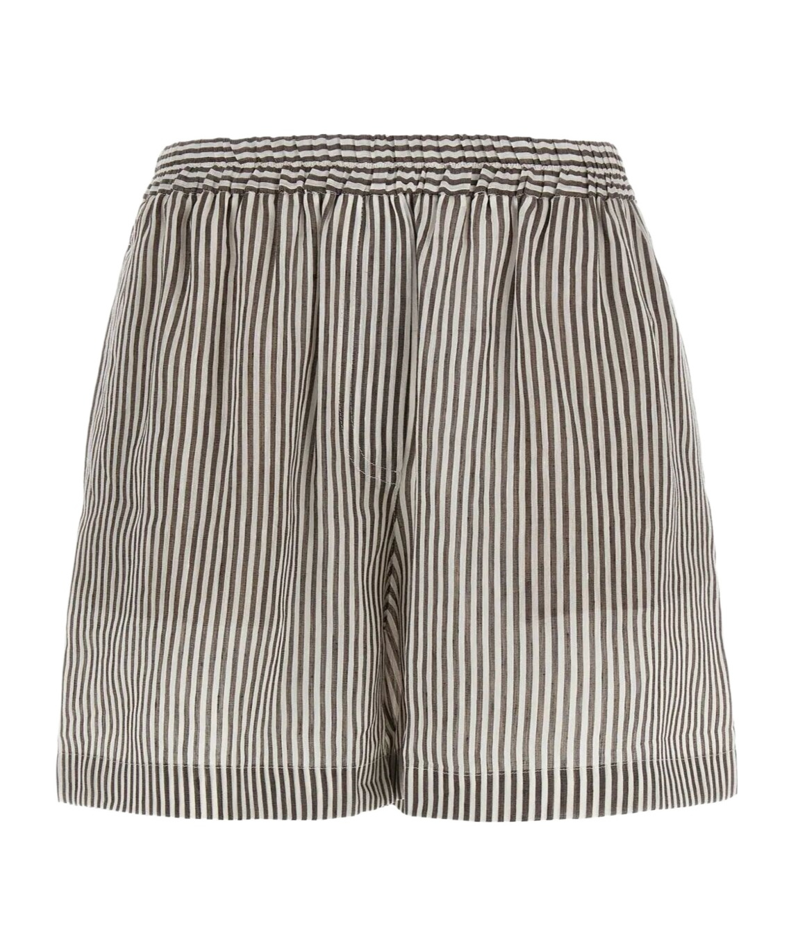 Brunello Cucinelli Elastic Waist Shorts In Multicolor