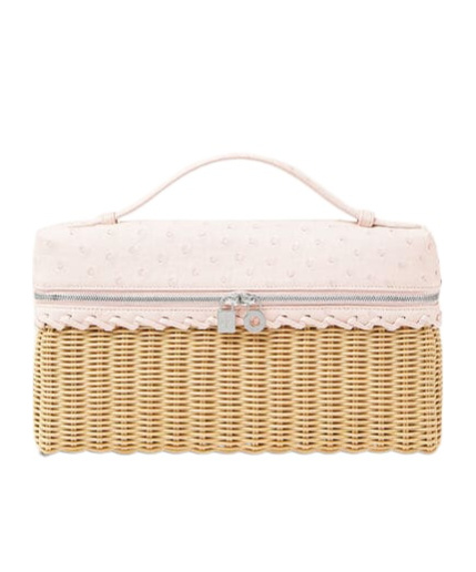 Loro Piana Extra Pocket L27 Wicker In Malt Whispering Pink/ancient Silver