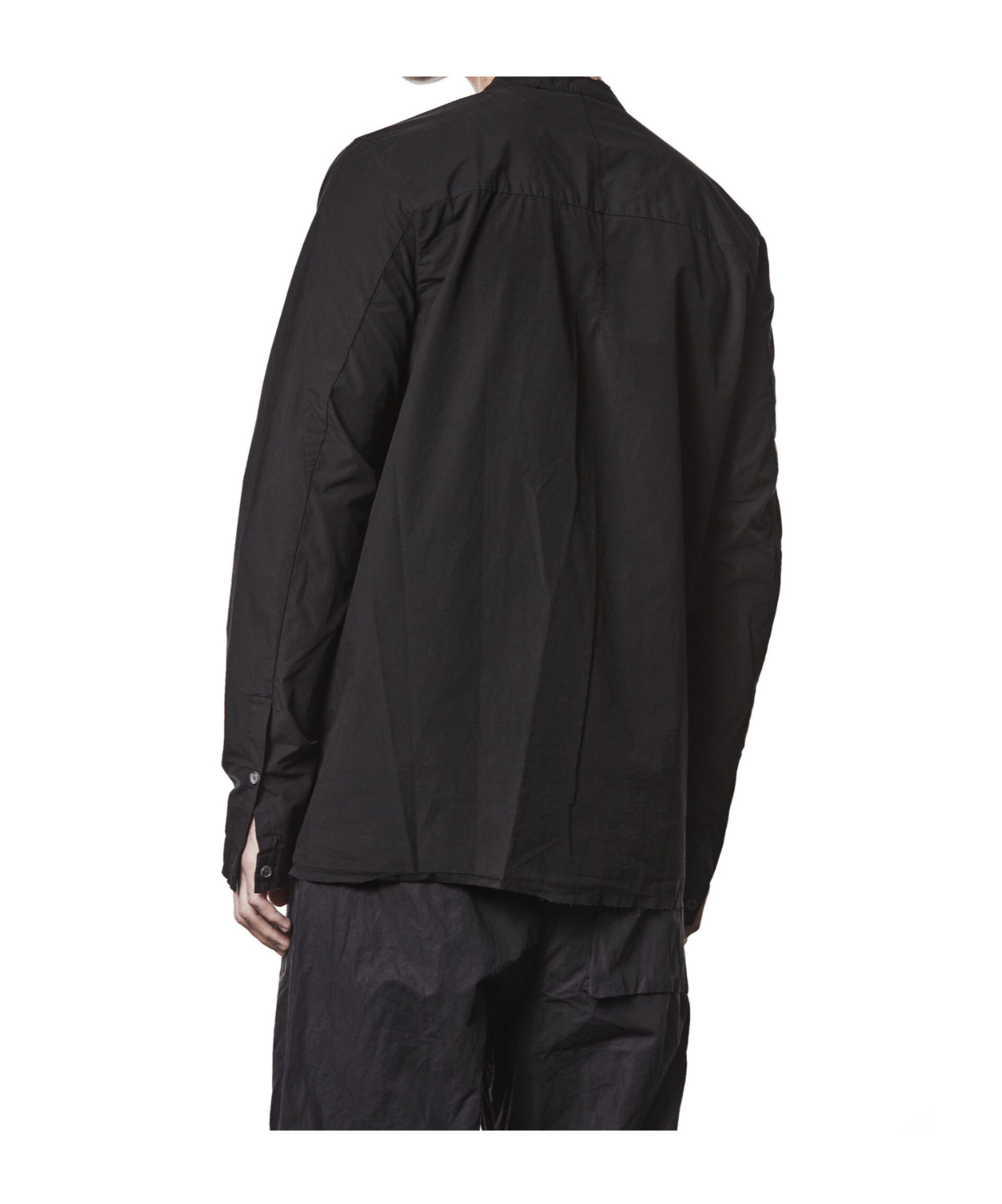 Thom Krom Gathered-detail Button Shirt In Black