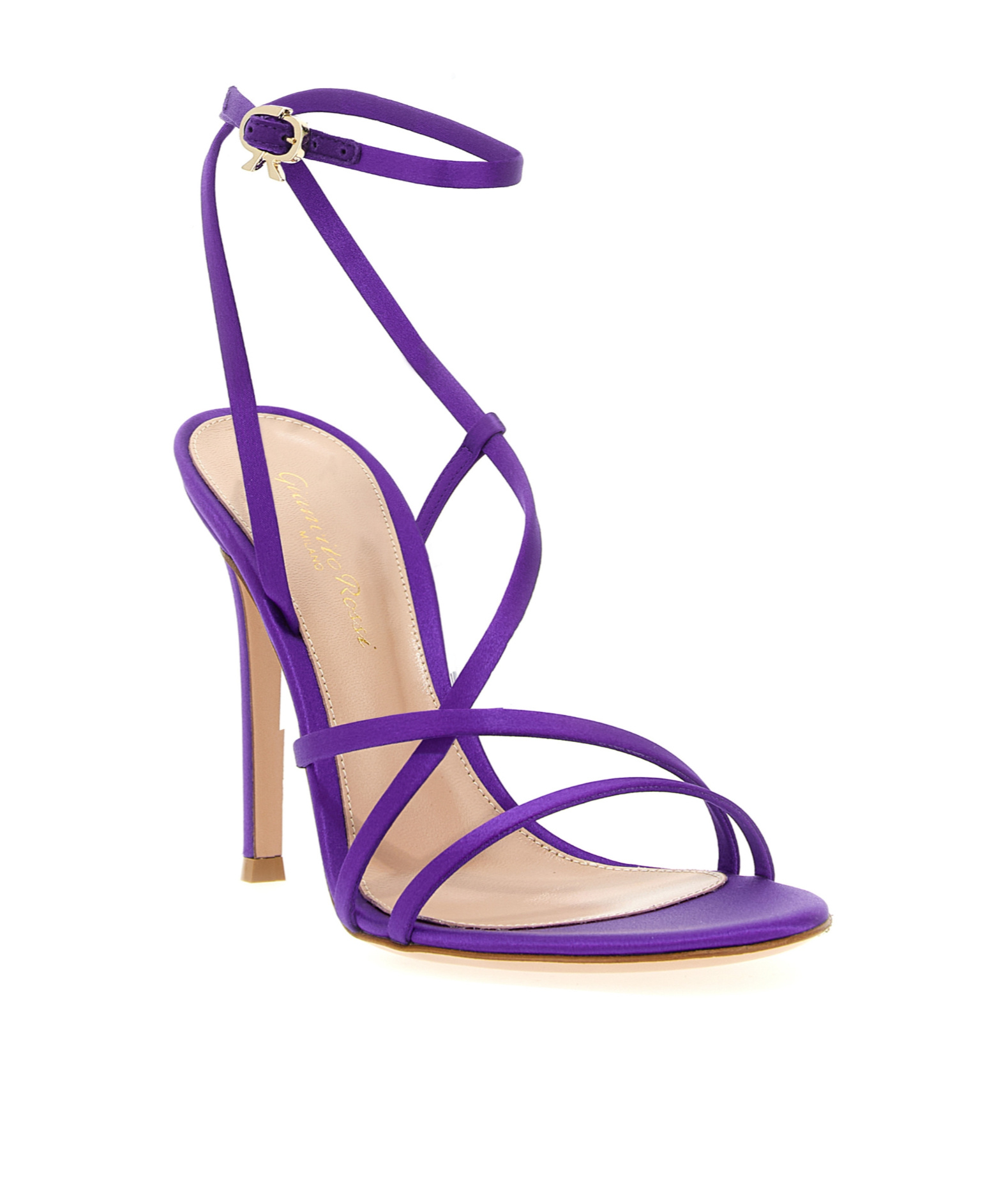 Gianvito Rossi Purple Ankle Strap Heels In Purple
