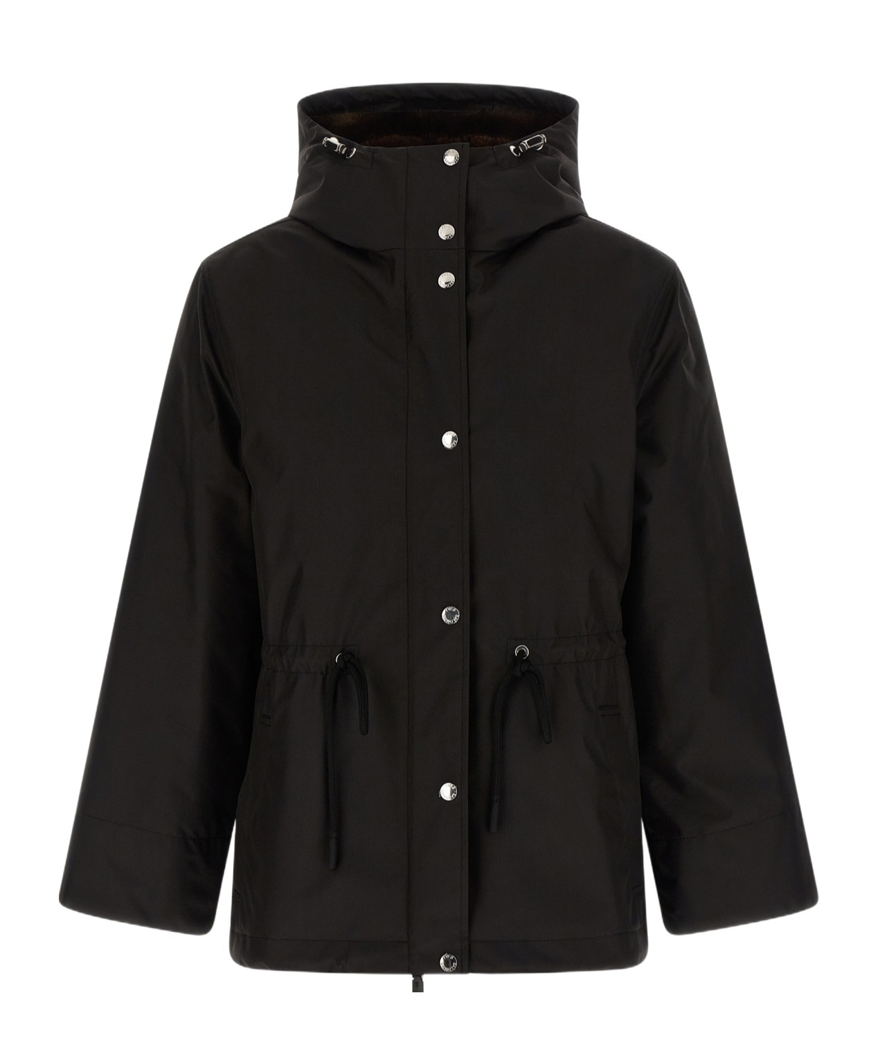 Yves Salomon Technical Black 2-in-1 Parka With Removable Mink Fur Lining In Black