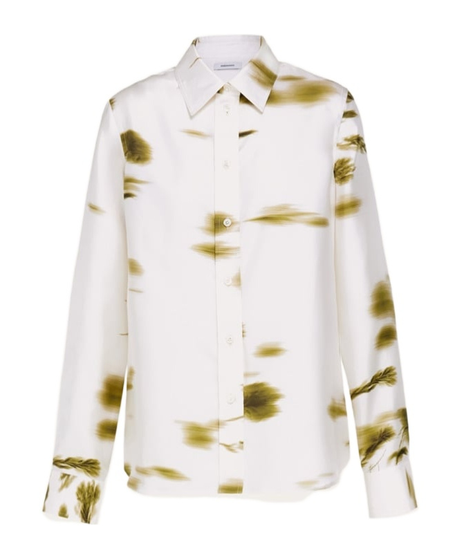 Ferragamo Blossom Printed Long Sleeved Shirt In Animal Print
