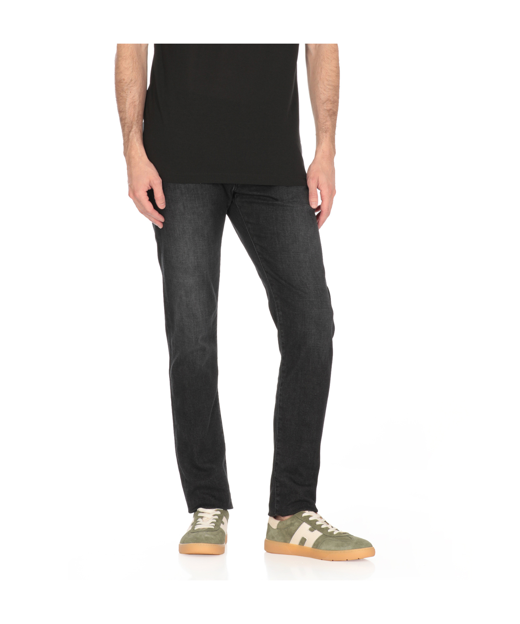 Jacob Cohen Black Cotton Nick Jeans In Black