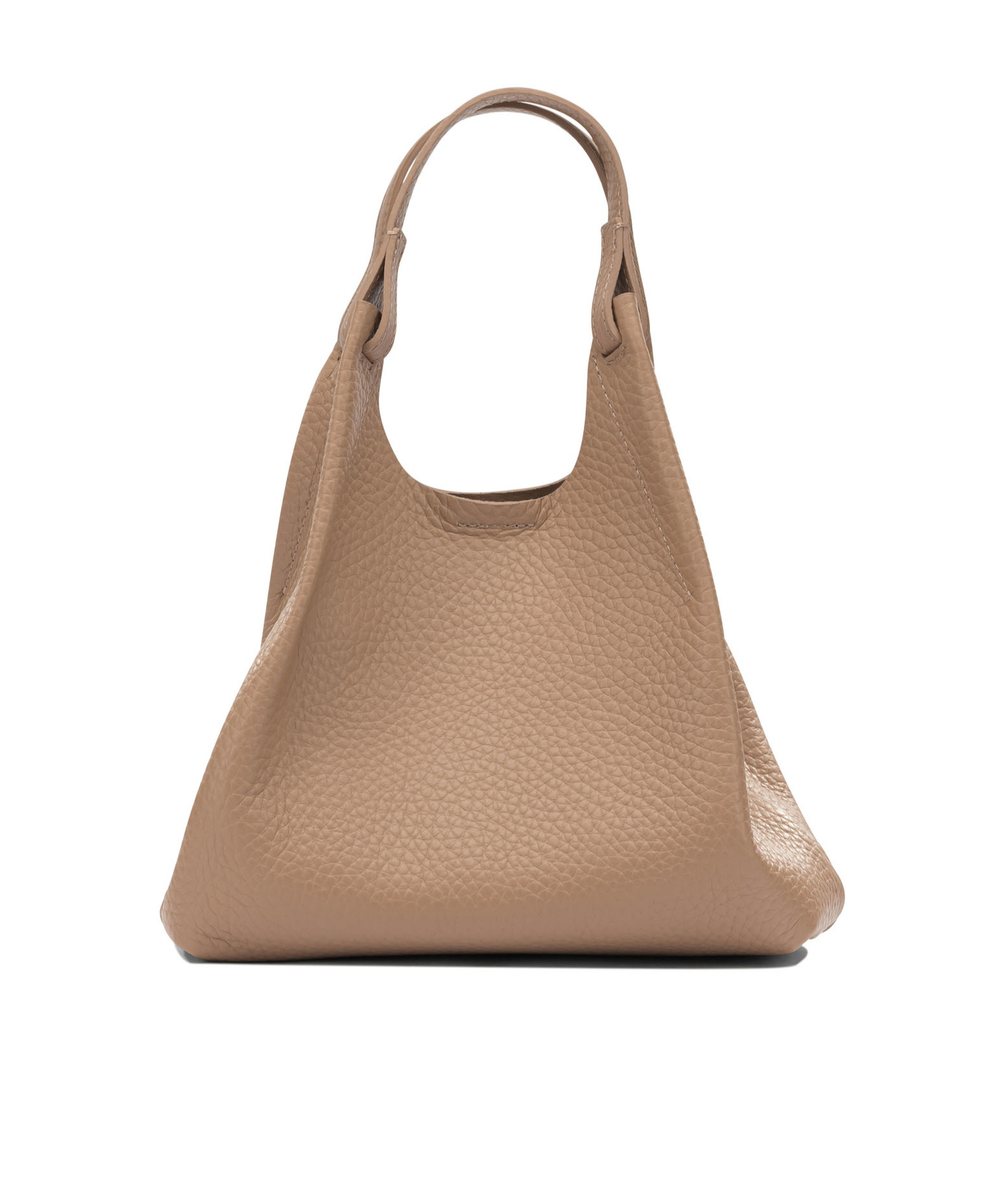 Gianni Chiarini Pebbled Shoulder Bag In Brown