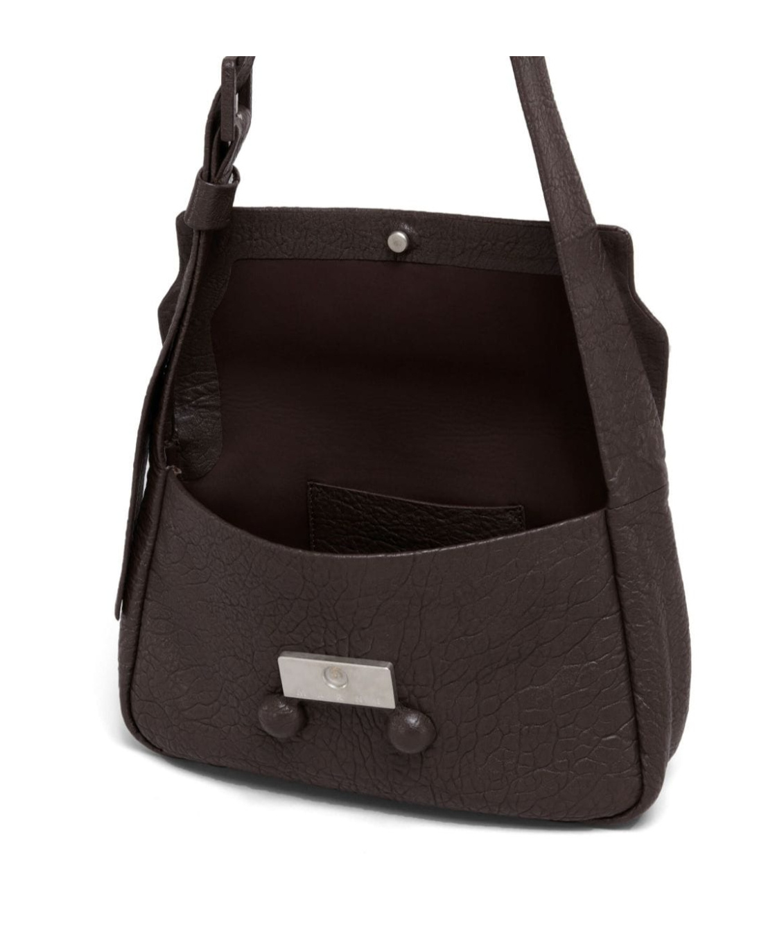 Marni Leather Shoulder Bag In Black