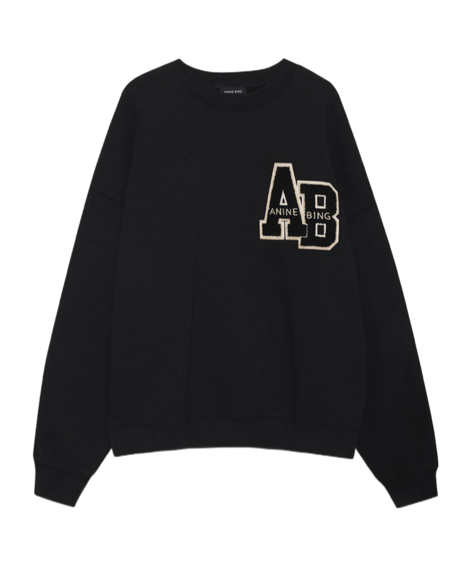 ANINE BING MILES COTTON SWEATSHIRT
