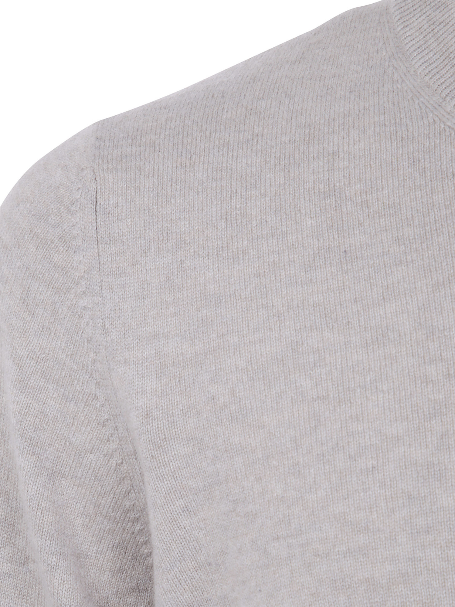 Brunello Cucinelli Cashmere Sweater With Ribbed Cuffs And Hem In Brown