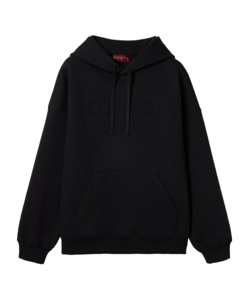 Gucci Double Cotton Jersey Sweatshirt With Logo In Black